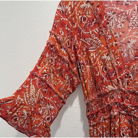 IRO Women’s Size 36 Size 4 Floral Print Lightweight Romper Boho Multi Color - Picture 4 of 9